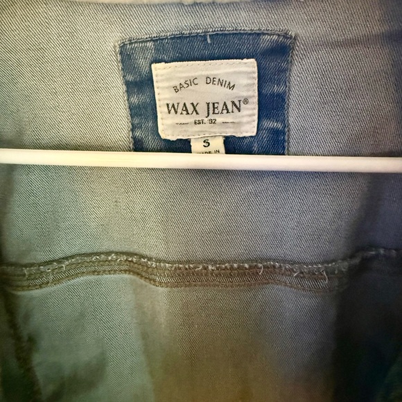 Girl Denim Jacket with Gray Hoodie Sleeves Teenager Size 12 - 16 - Picture 6 of 10